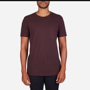 Everlane Men’s Cotton Pocket Tee, Wine, S